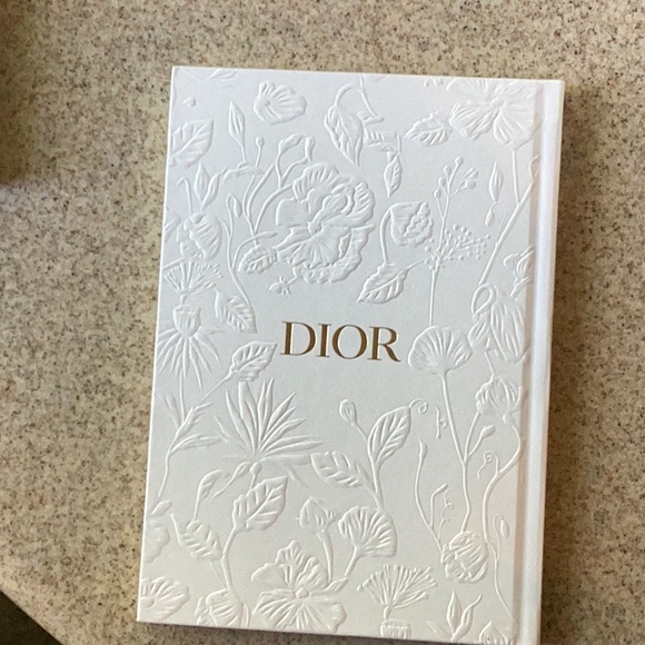 Dior j’adore white floral journal book j’adore on front cover Dior on back NEW - Picture 2 of 3